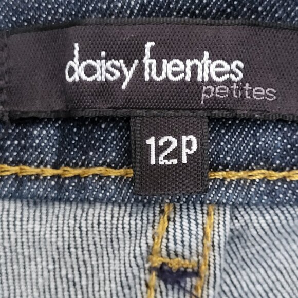 Daisy Fuentes Women's Jeans 12P Denim Petite Boot Cut Excellent Condition - Picture 2 of 5